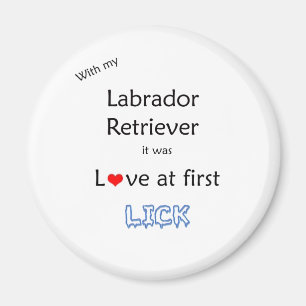 Labrador Retriever Liebe at First Lick - Magnet