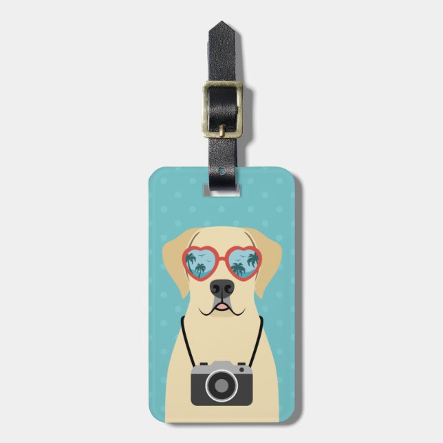 Labrador Retriever Luggage Tags Gepäckanhänger (Vorderseite vertikal)
