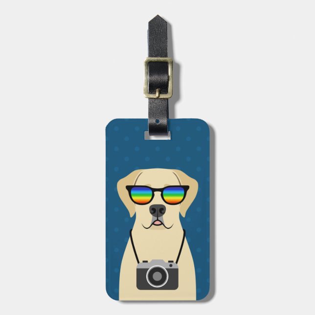 Labrador Retriever Luggage Tags Gepäckanhänger (Vorderseite vertikal)