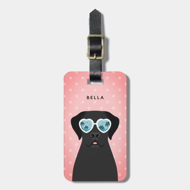 Labrador Retriever Luggage Tags Gepäckanhänger (Vorderseite vertikal)