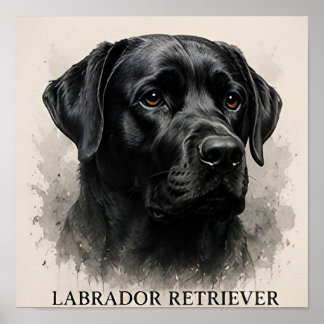 Labrador Retriever Luxus-Hundefreunde-Kollektion Poster
