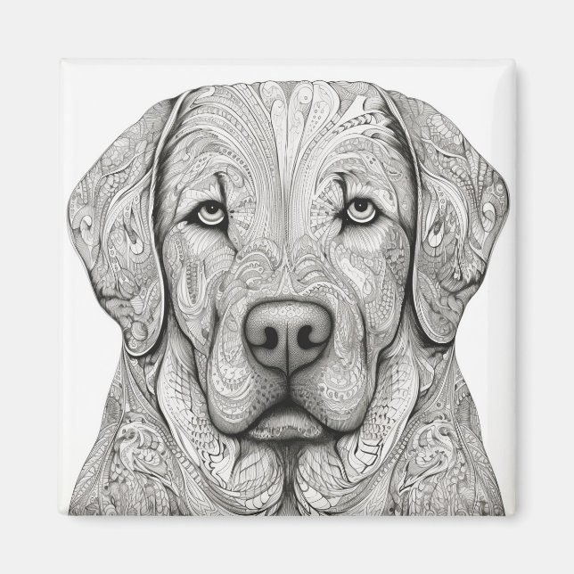 Labrador Retriever Magnet (Vorne)