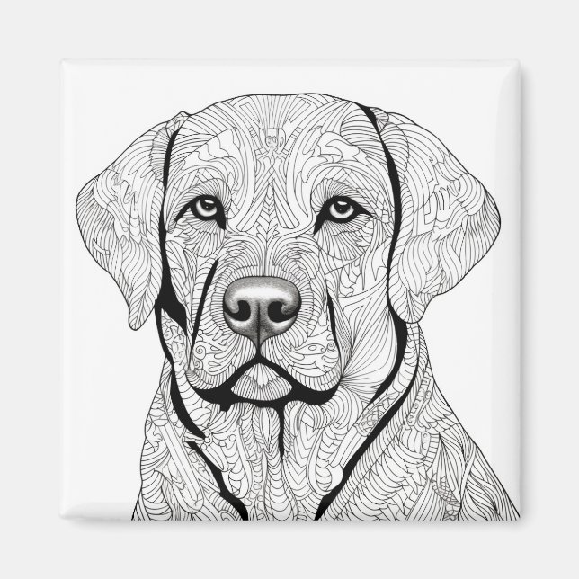 Labrador Retriever Magnet (Vorne)