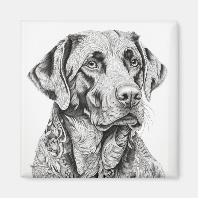 Labrador Retriever Magnet (Vorne)