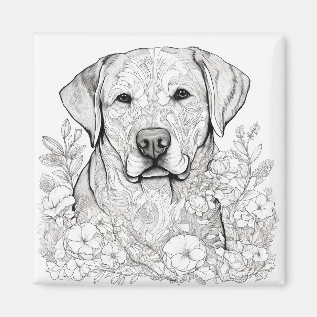 Labrador Retriever Magnet (Vorne)