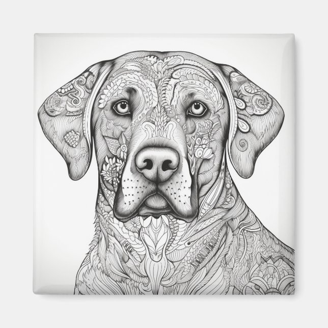 Labrador Retriever Magnet (Vorne)