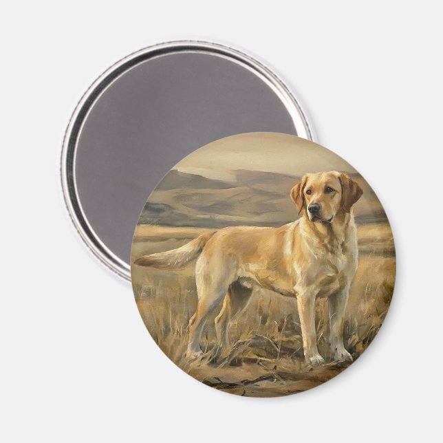 Labrador Retriever Magnet (Vorderseite/Rückseite)