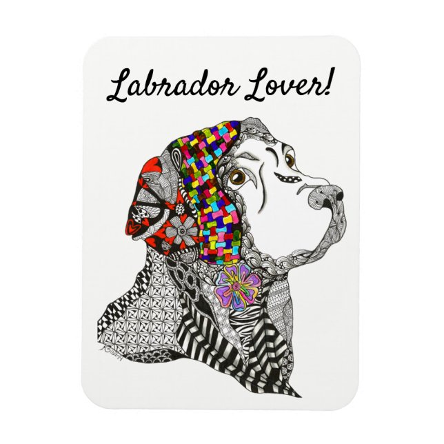 Labrador Retriever Magnet 3"x4" (Vertikal)