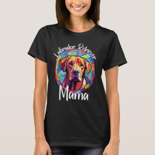 Labrador Retriever Mama Hund Mutter Welpe Buntes H T-Shirt