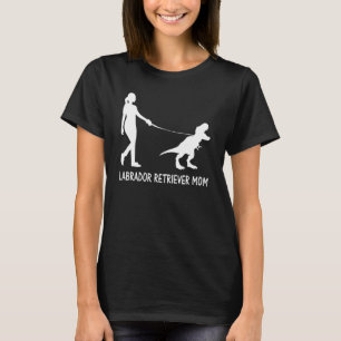 Labrador Retriever Mama Labrador Mama Dog Dinosaur T-Shirt
