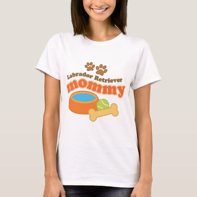 Labrador retriever-Mama T-Shirt (Vorderseite)