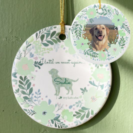 Labrador Retriever Mint Green - Custom Memorial  Keramik Ornament