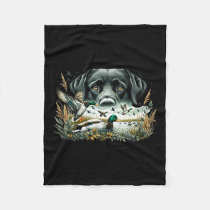 Labrador Retriever mit Mallard Encks Jagdente Fleecedecke