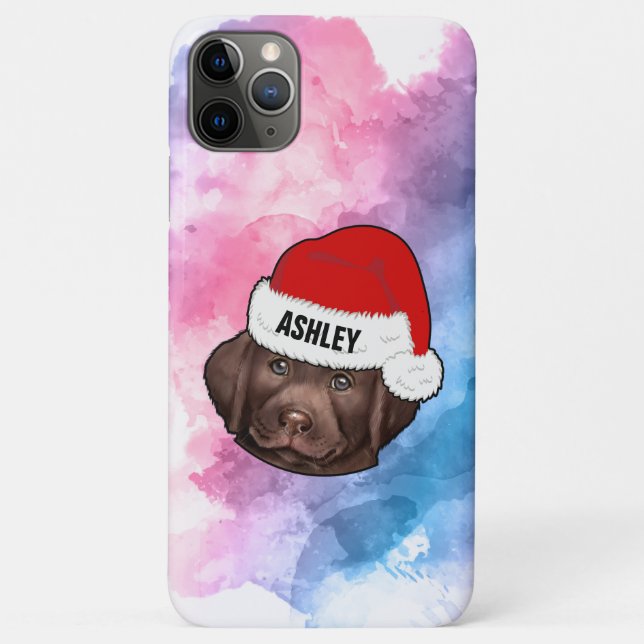 Labrador Retriever mit Weihnachts-Hund Case-Mate iPhone Hülle (Rückseite)