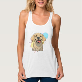 Labrador Retriever more Splash of Color Tank Top
