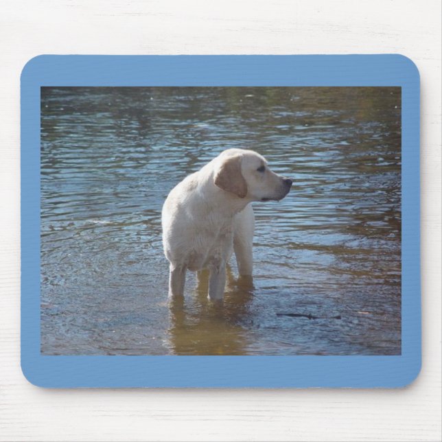 Labrador retriever Mousepad in dem See (Vorne)