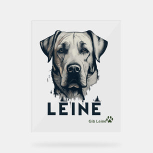 Labrador Retriever - Natur für Hundefreunde. Geben Acrylschild