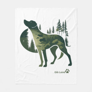 Labrador Retriever - Natur für Hundefreunde. Geben Fleecedecke