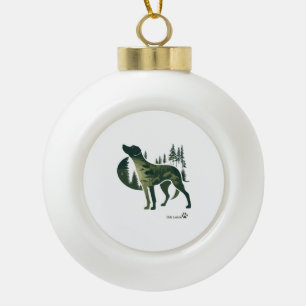 Labrador Retriever - Natur für Hundefreunde. Geben Keramik Kugel-Ornament