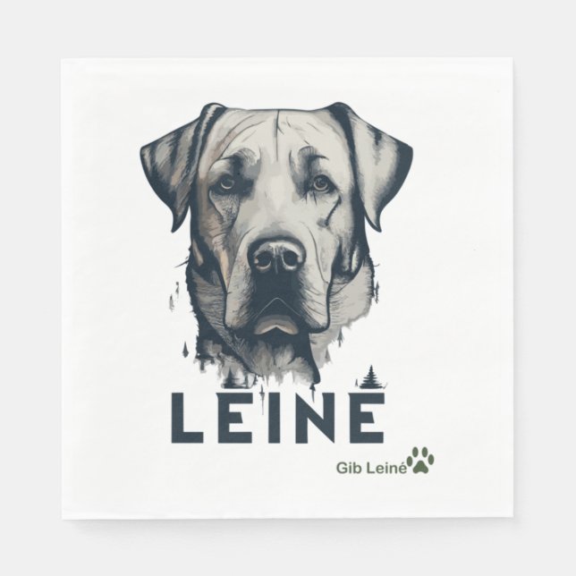 Labrador Retriever - Natur für Hundefreunde. Geben Serviette (Vorderseite)