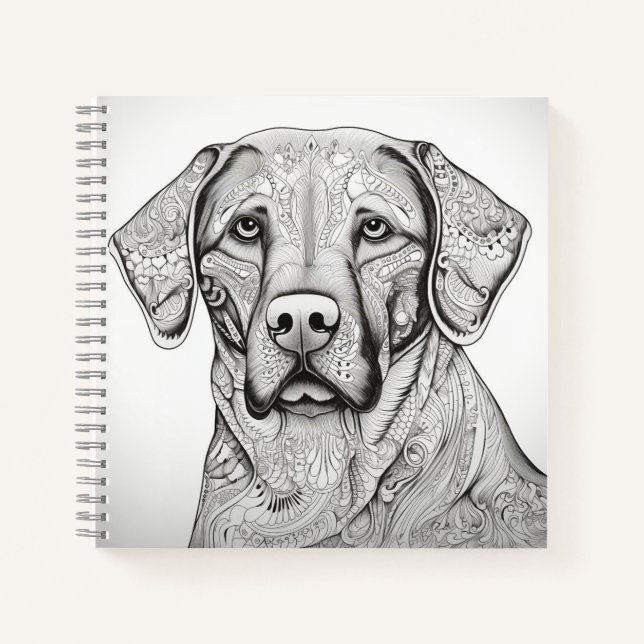 Labrador Retriever Notebook Notizbuch (Vorderseite)