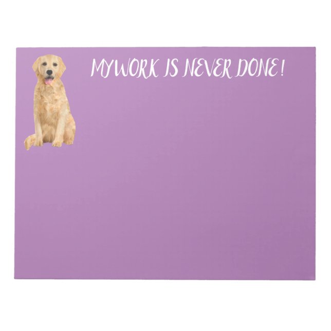 LABRADOR RETRIEVER NOTEPAD NOTIZBLOCK (Vorderseite)