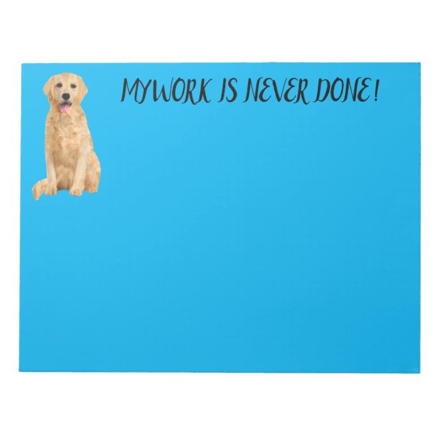 LABRADOR RETRIEVER NOTEPAD NOTIZBLOCK (Vorderseite)