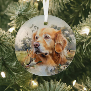 Labrador Retriever  Ornament Aus Glas