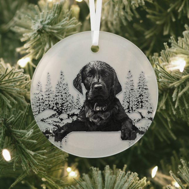 Labrador Retriever  Ornament Aus Glas (InSitu)