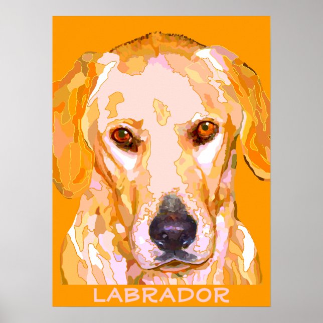 Labrador Retriever Painting Poster (Vorne)