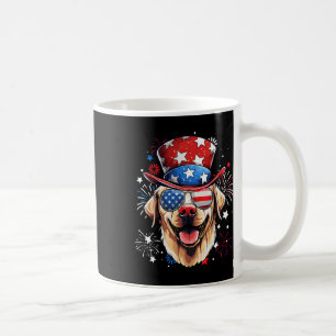 Labrador Retriever Patriotic USA Flag 4. Juli Kaffeetasse