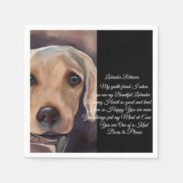Labrador Retriever Poetry Serviette