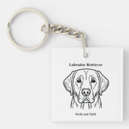 Labrador Retriever Portrait Schlüsselanhänger