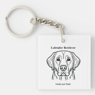 Labrador Retriever Portrait Schlüsselanhänger
