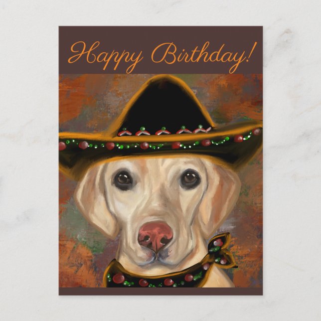 Labrador Retriever Postkarte (Vorderseite)