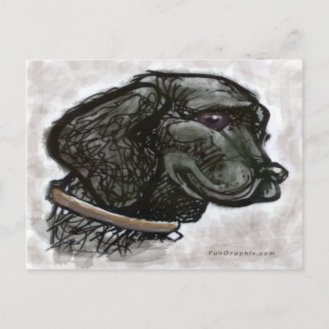 Labrador Retriever Postkarte (Vorderseite)