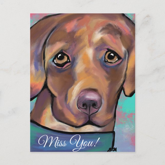 LABRADOR RETRIEVER POSTKARTE (Vorderseite)