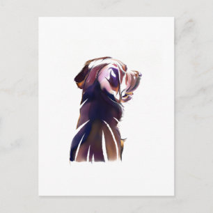 Labrador Retriever Postkarte – Geschenk für Hunde