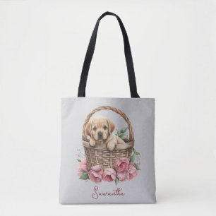 Labrador Retriever Puppy Blue Tasche