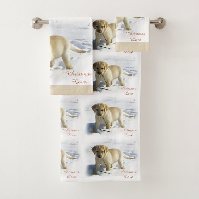 Labrador Retriever Puppy Christmas (En situation)