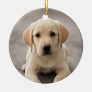 Labrador Retriever Puppy Keramik Ornament