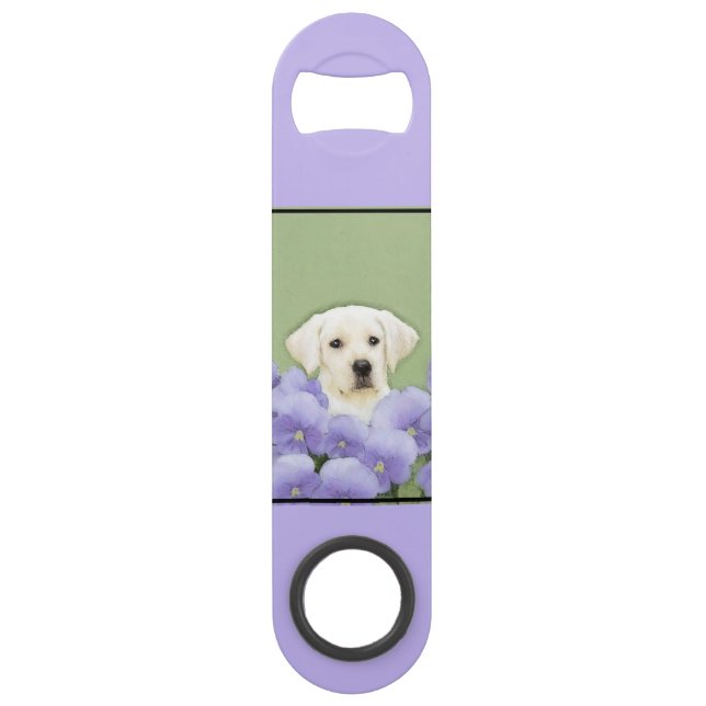 Labrador Retriever Puppy Painting Original Chien A (Dos)