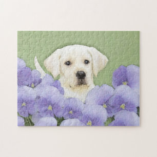 Labrador Retriever Puppy Painting Original Dog Art