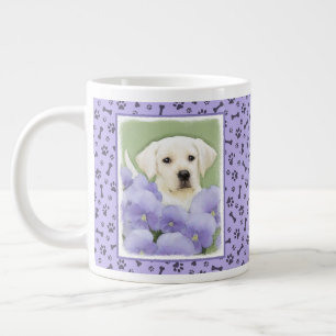 Labrador Retriever Puppy Painting Original Dog Art Jumbo-Tasse