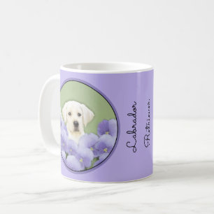Labrador Retriever Puppy Painting Original Dog Art Kaffeetasse