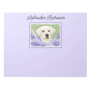 Labrador Retriever Puppy Painting Original Dog Art Notizblock