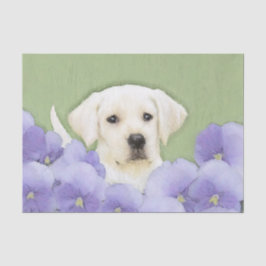 Labrador Retriever Puppy Painting Original Dog Art Seidenpapier