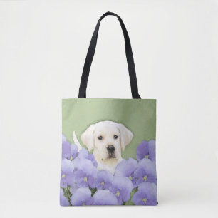 Labrador Retriever Puppy Painting Original Dog Art Tasche