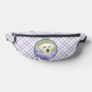 Labrador Retriever Puppy Painting Yellow Dog Art Bauchtasche