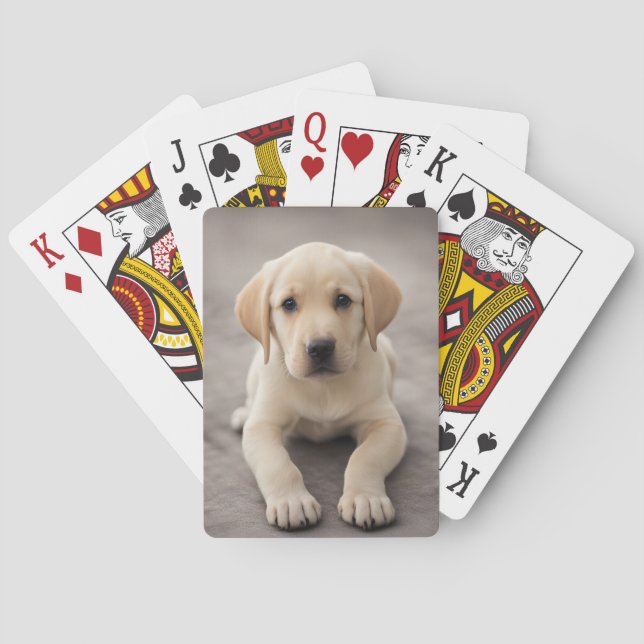 Labrador Retriever Puppy Spielkarten (Rückseite)